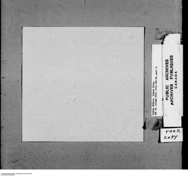 Title: School Files Series - 1879-1953 (RG10) - Mikan Number: 157505 - Microform: c-8149