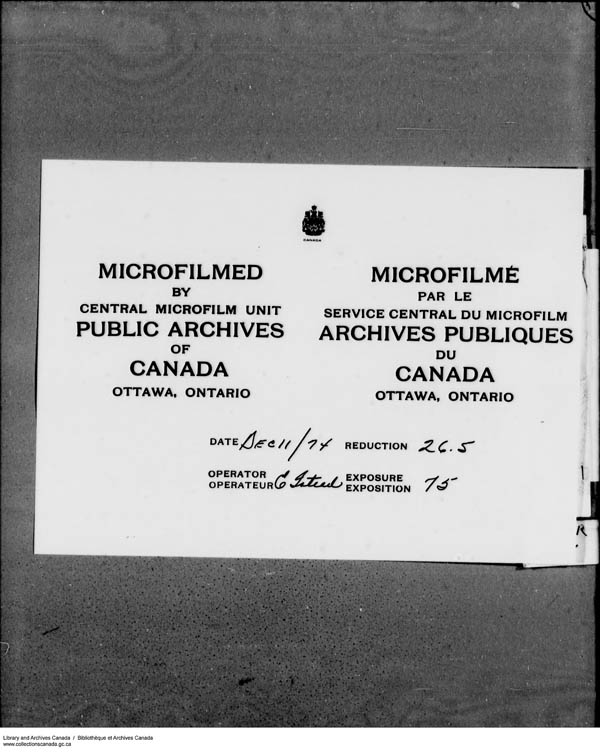 Title: School Files Series - 1879-1953 (RG10) - Mikan Number: 157505 - Microform: c-8150