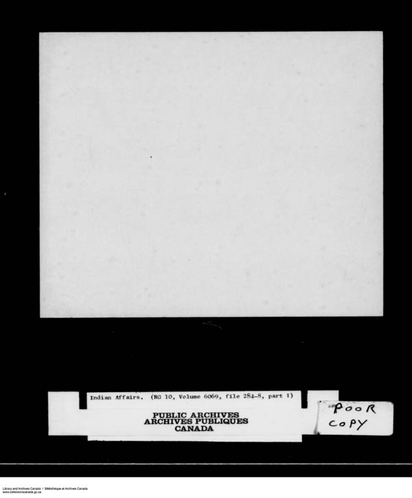 Title: School Files Series - 1879-1953 (RG10) - Mikan Number: 157505 - Microform: c-8167