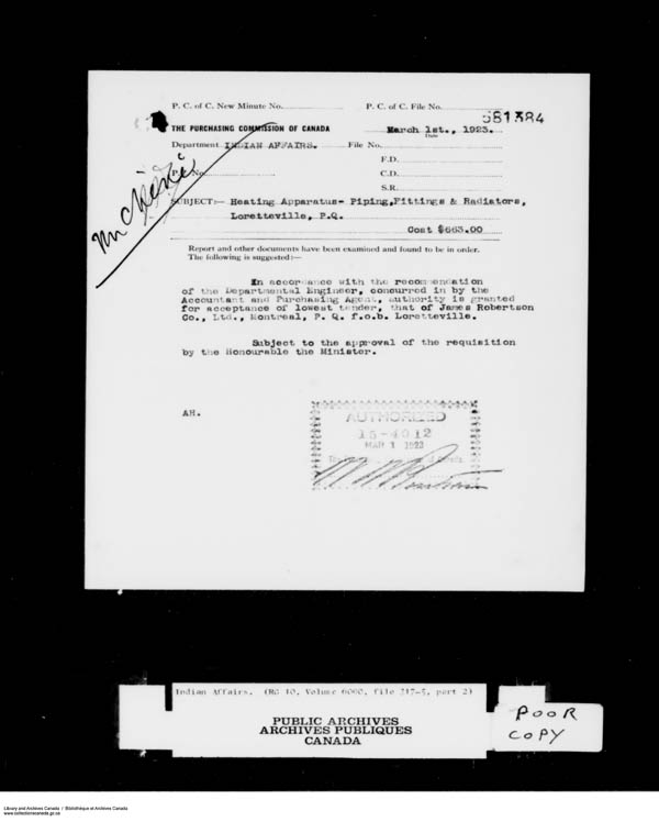 Titre : Srie des dossiers relatifs aux coles - 1879-1953 (RG10) - N d'enregistrement Mikan : 161918 - Microforme : c-8177