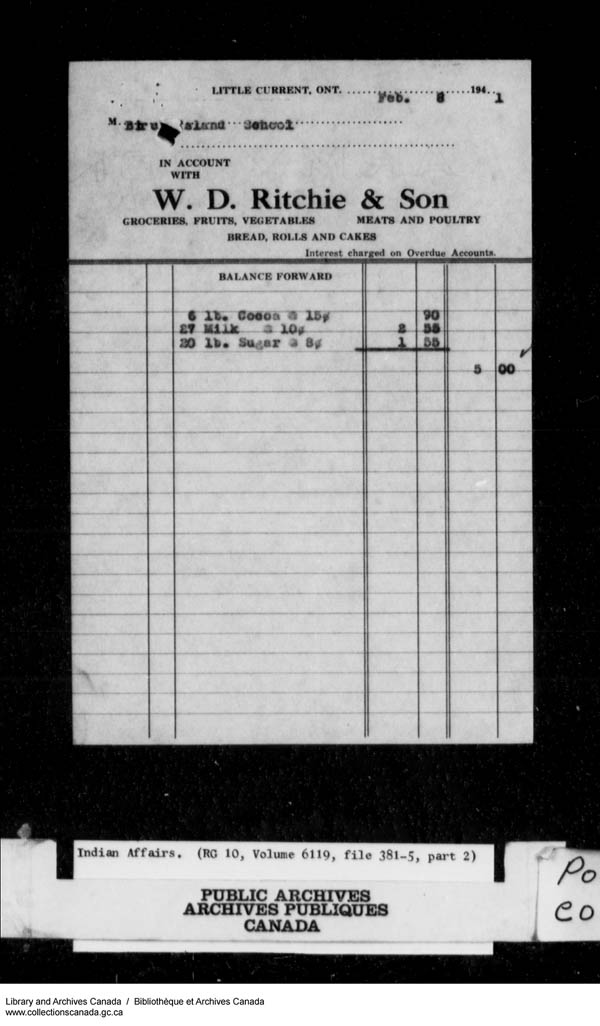 Title: School Files Series - 1879-1953 (RG10) - Mikan Number: 157505 - Microform: c-8193