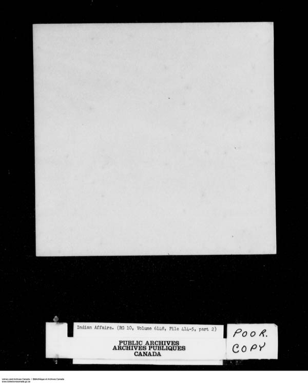 Title: School Files Series - 1879-1953 (RG10) - Mikan Number: 157505 - Microform: c-8208