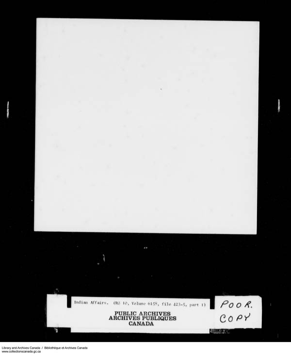 Title: School Files Series - 1879-1953 (RG10) - Mikan Number: 157505 - Microform: c-8213