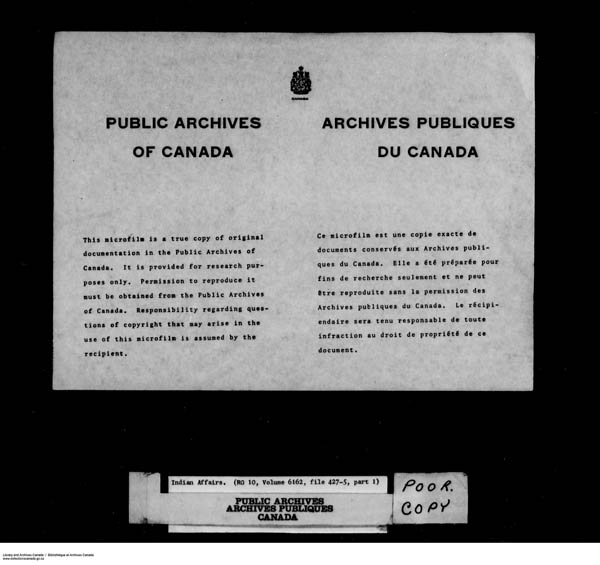 Title: School Files Series - 1879-1953 (RG10) - Mikan Number: 157505 - Microform: c-8215