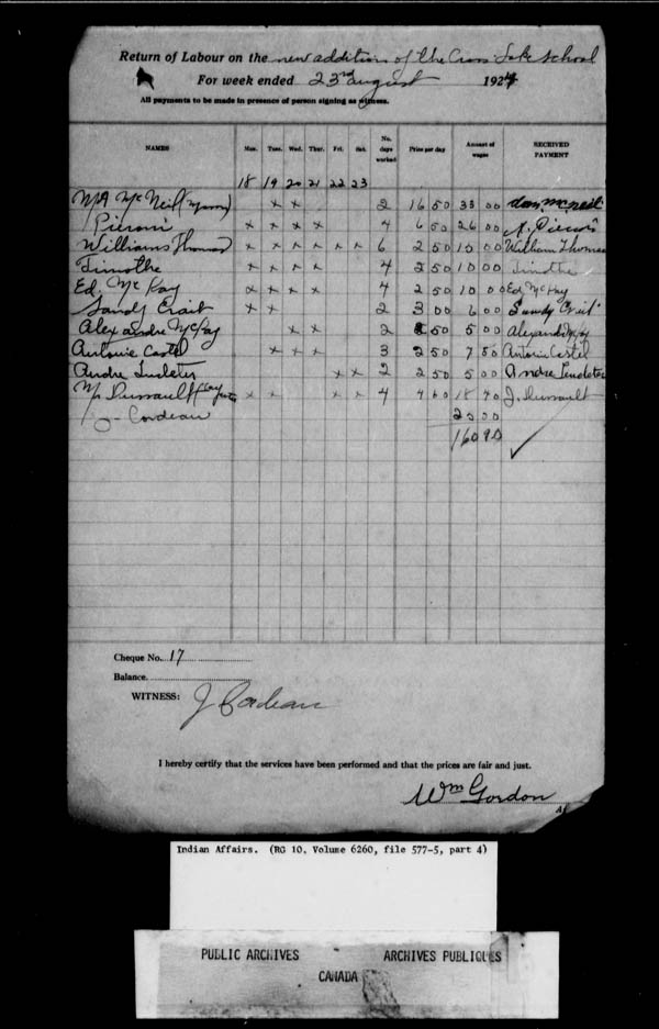 Title: School Files Series - 1879-1953 (RG10) - Mikan Number: 157505 - Microform: c-8651