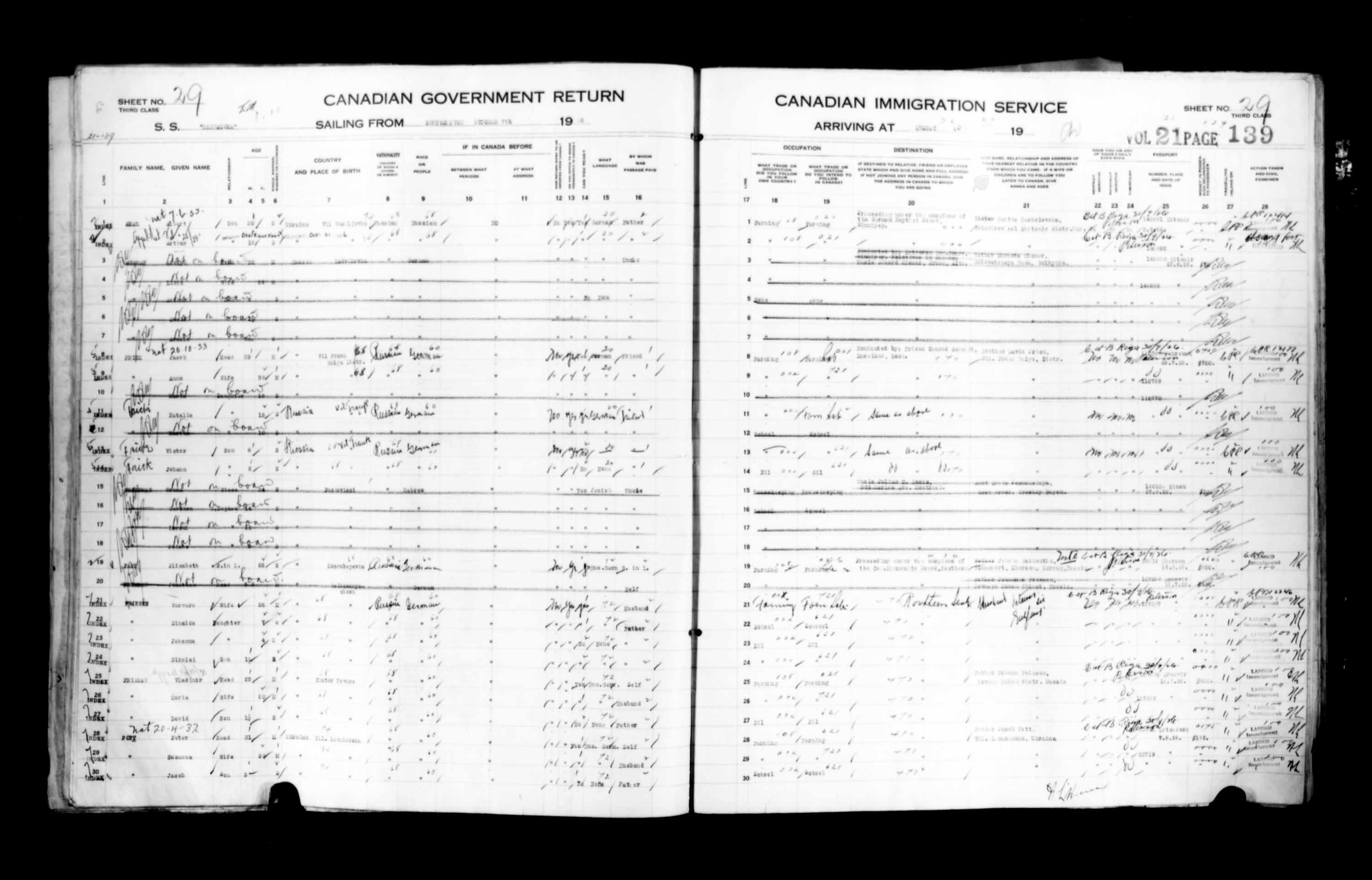 Title: Passenger Lists: Quebec City (1925-1935) - Mikan Number: 134839 - Microform: t-14728