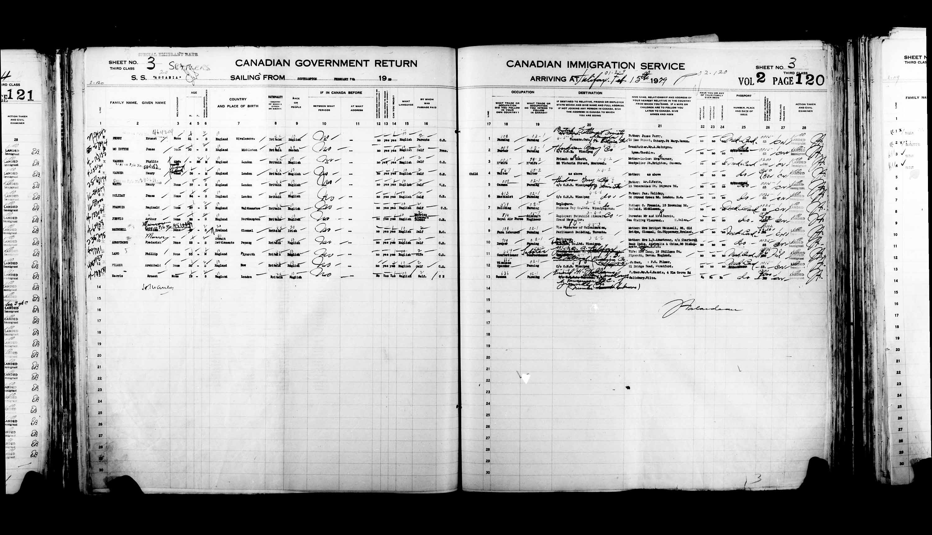 Title: Passenger Lists: Halifax (1925-1935) - Mikan Number: 134853 - Microform: t-14817