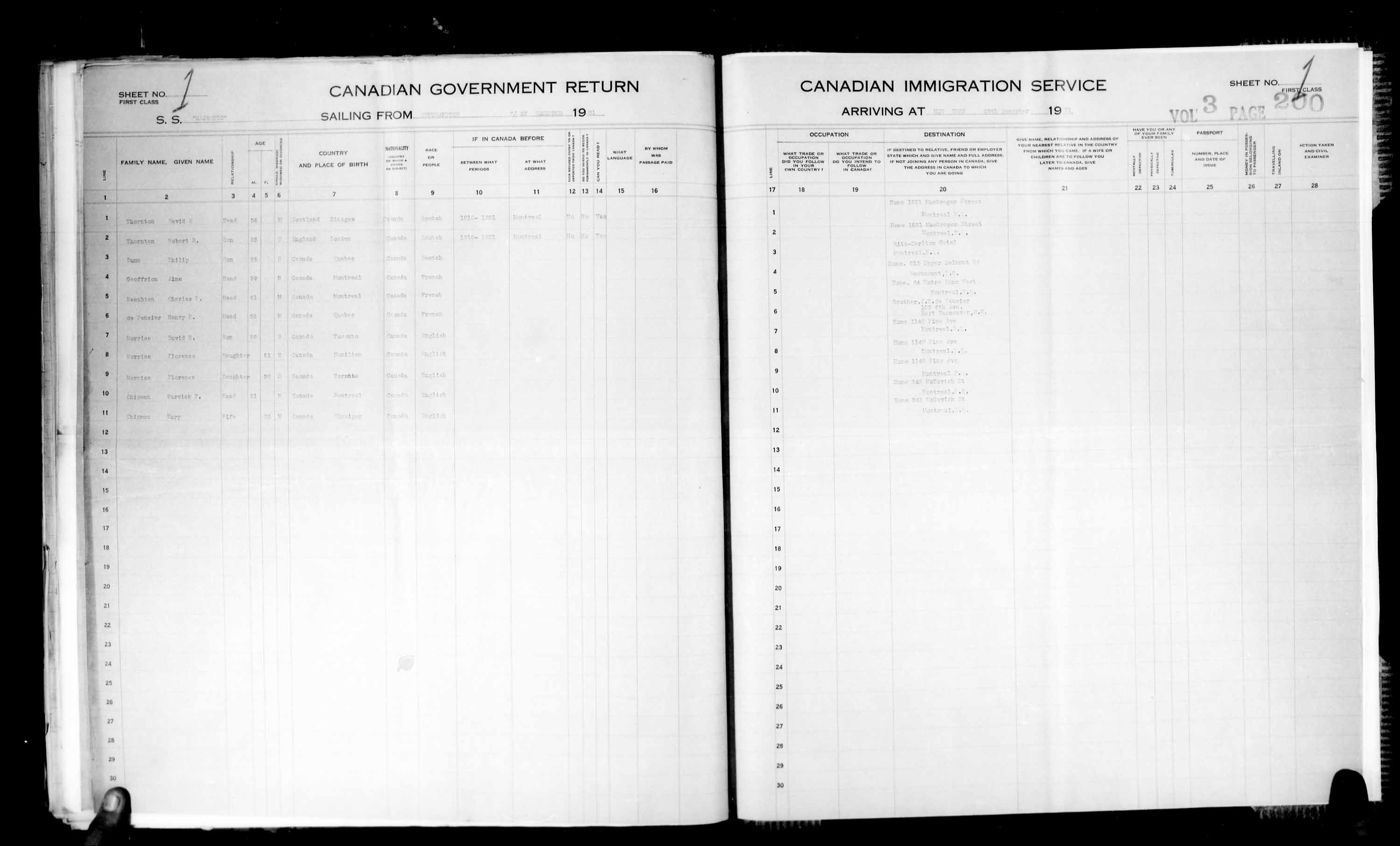 Titre : Listes de passagers : New York (1925-1935) - N d'enregistrement Mikan : 179091 - Microforme : t-14937