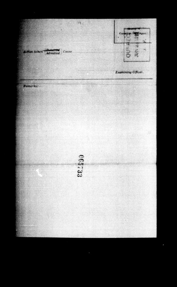 Titre : Arrives par la mer, formulaire 30A, 1919-1924 - N d'enregistrement Mikan : 179117 - Microforme : t-14943