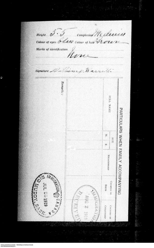 Title: Border Entry, Form 30, 1919-1924 - Mikan Number: 161377 - Microform: t-15254