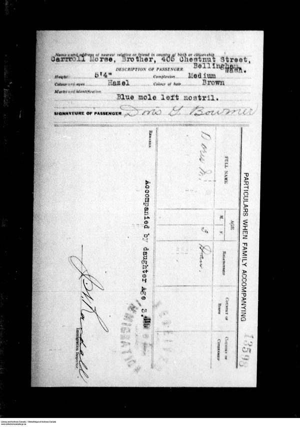 Title: Border Entry, Form 30, 1919-1924 - Mikan Number: 161377 - Microform: t-15260