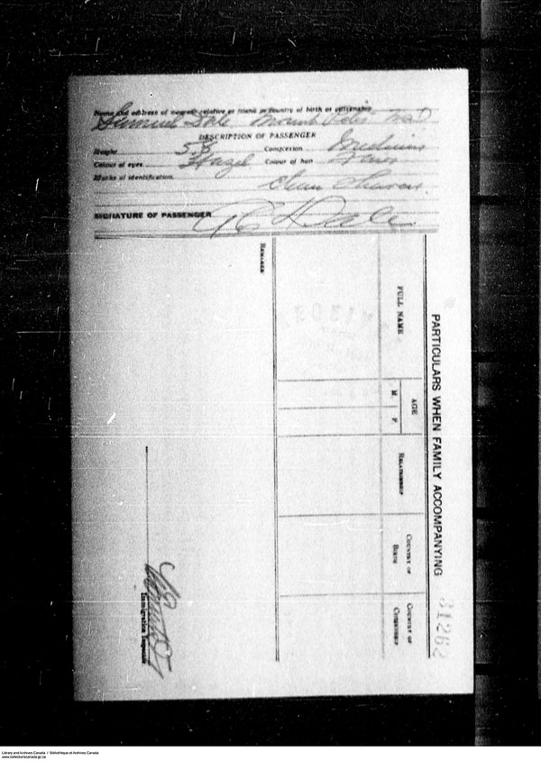 Title: Border Entry, Form 30, 1919-1924 - Mikan Number: 161377 - Microform: t-15271