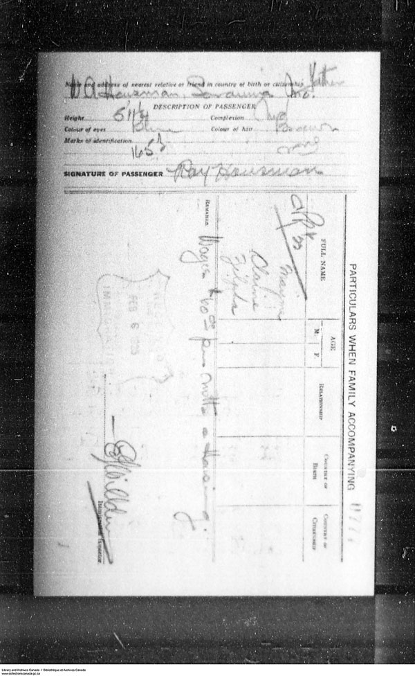 Title: Border Entry, Form 30, 1919-1924 - Mikan Number: 161377 - Microform: t-15290