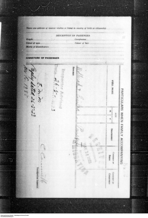 Title: Border Entry, Form 30, 1919-1924 - Mikan Number: 161377 - Microform: t-15298