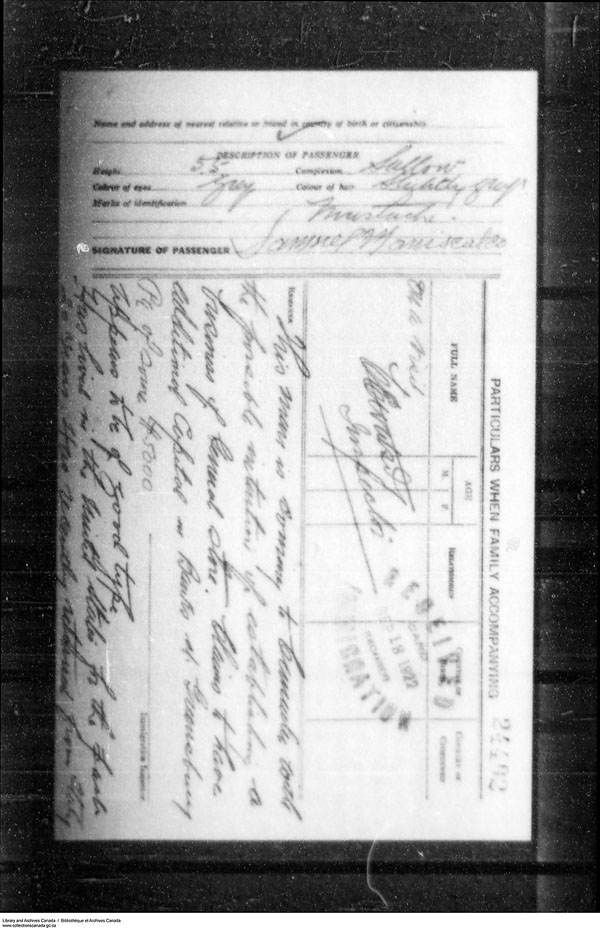 Title: Border Entry, Form 30, 1919-1924 - Mikan Number: 161377 - Microform: t-15303