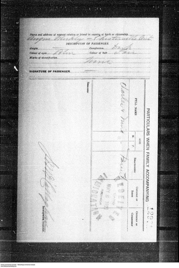 Title: Border Entry, Form 30, 1919-1924 - Mikan Number: 161377 - Microform: t-15307