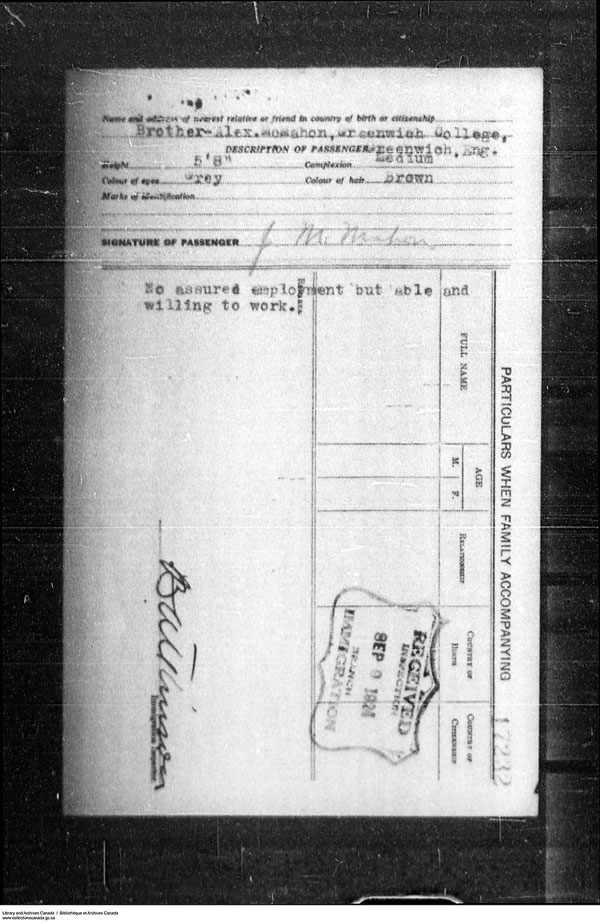 Title: Border Entry, Form 30, 1919-1924 - Mikan Number: 161377 - Microform: t-15308