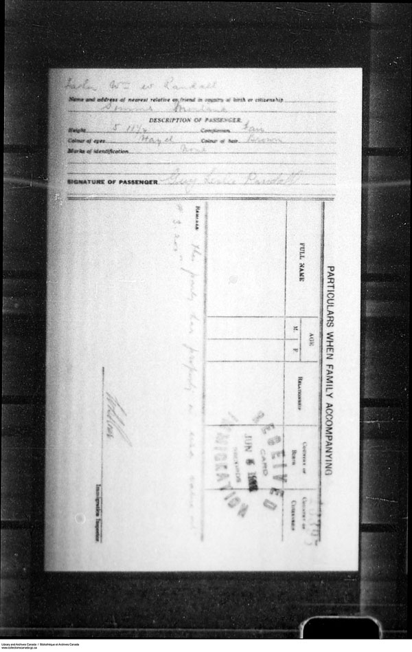 Title: Border Entry, Form 30, 1919-1924 - Mikan Number: 161377 - Microform: t-15320