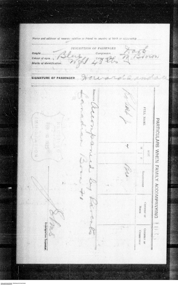 Title: Border Entry, Form 30, 1919-1924 - Mikan Number: 161377 - Microform: t-15321