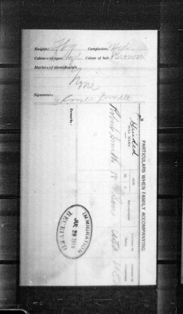 Title: Border Entry, Form 30, 1919-1924 - Mikan Number: 161377 - Microform: t-15329