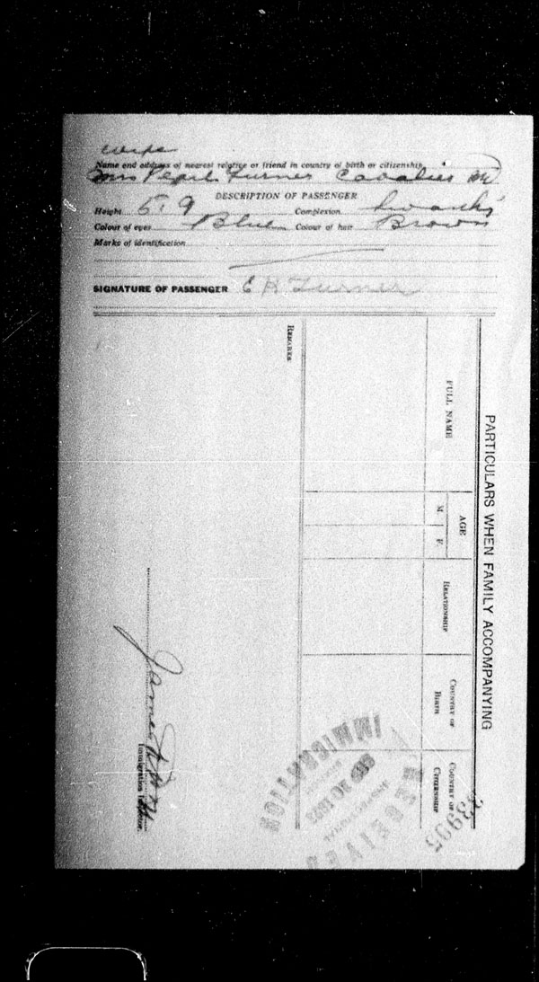 Title: Border Entry, Form 30, 1919-1924 - Mikan Number: 161377 - Microform: t-15337