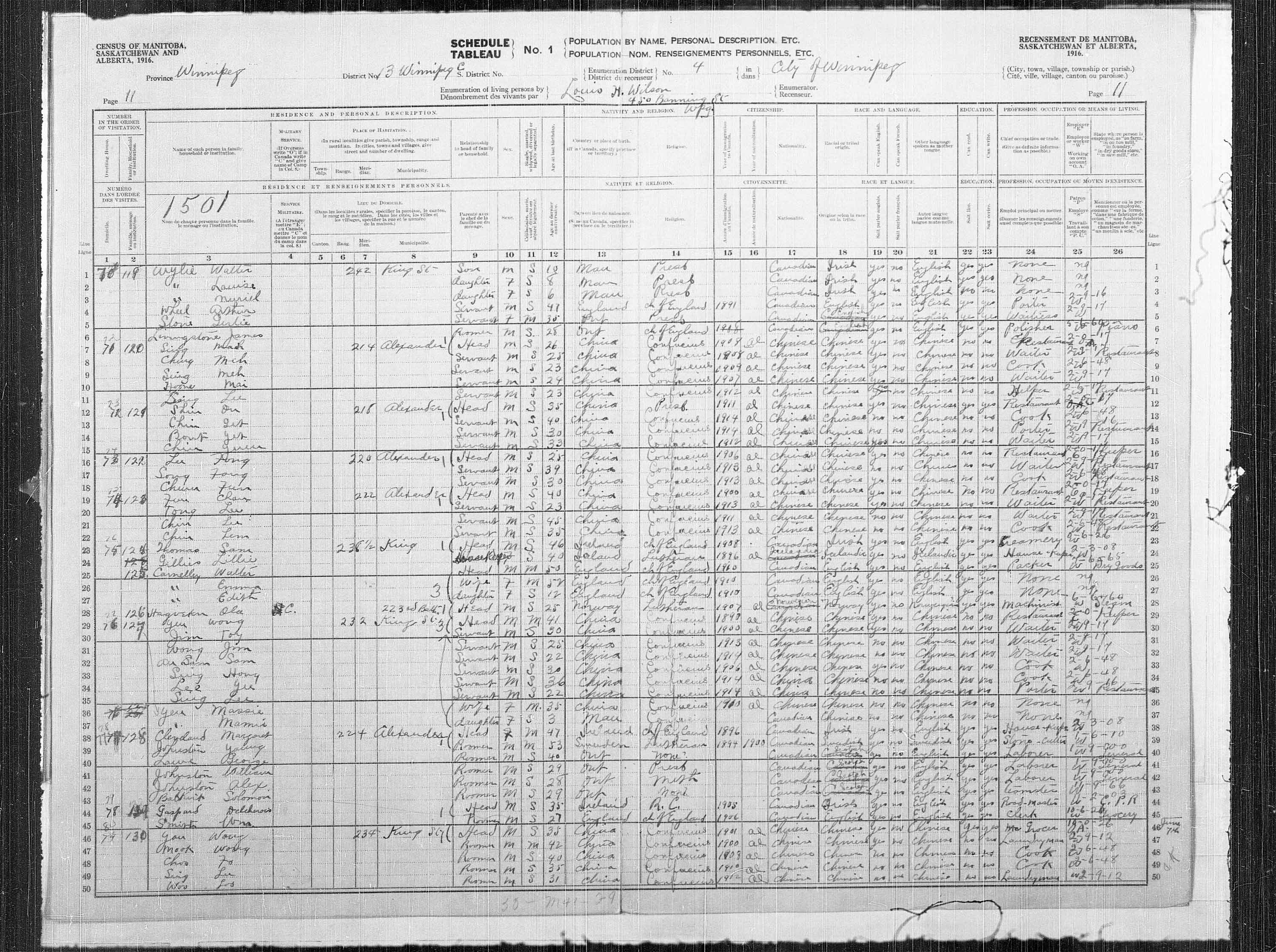 Title: Census of the Prairie Provinces, 1916 - Mikan Number: 3800575 - Microform: t-21932