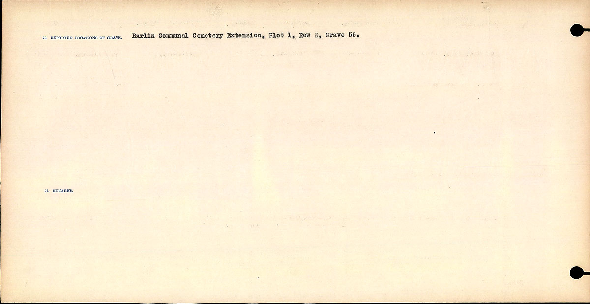 Title: Circumstances of Death Registers, First World War - Mikan Number: 46246 - Microform: 31829_B016746