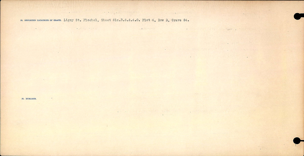 Title: Circumstances of Death Registers, First World War - Mikan Number: 46246 - Microform: 31829_B016758