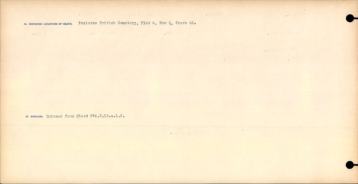 Title: Circumstances of Death Registers, First World War - Mikan Number: 46246 - Microform: 31829_B016759