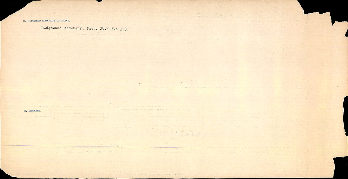 Title: Circumstances of Death Registers, First World War - Mikan Number: 46246 - Microform: 31829_B016768