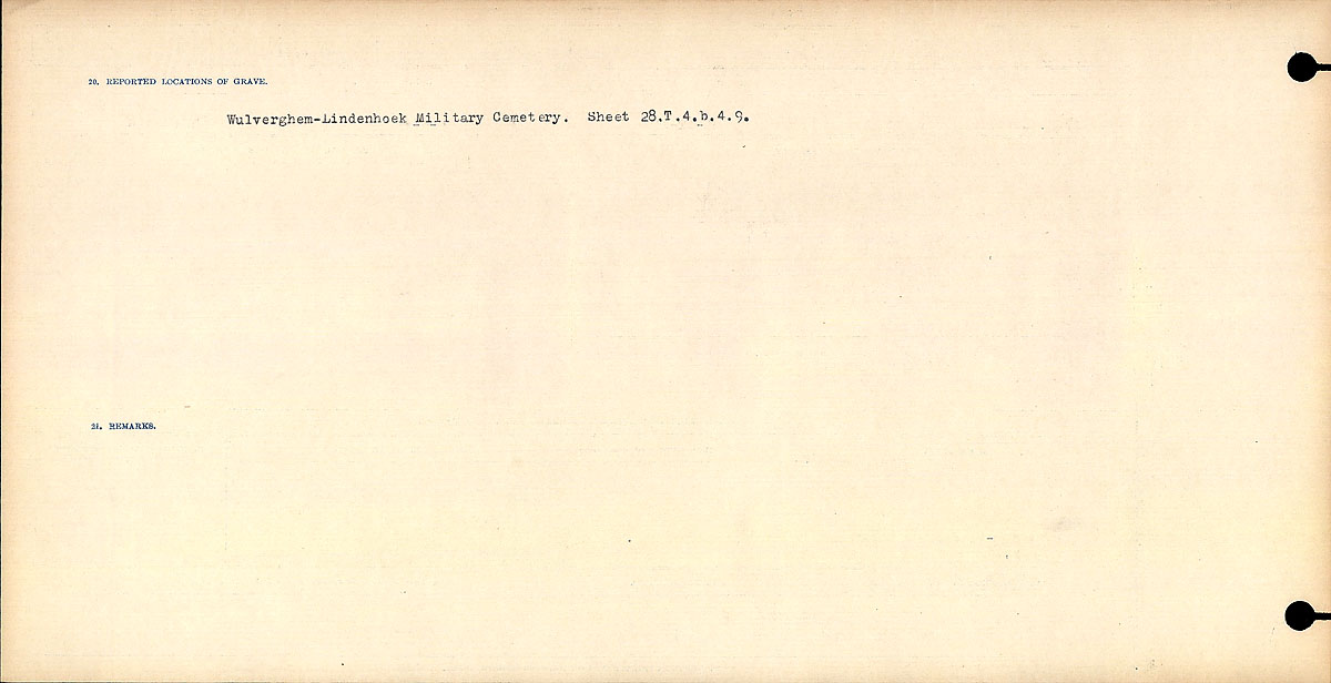 Title: Circumstances of Death Registers, First World War - Mikan Number: 46246 - Microform: 31829_B016771