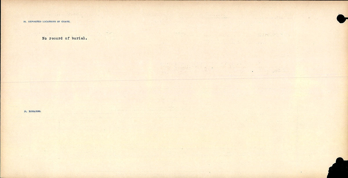 Title: Circumstances of Death Registers, First World War - Mikan Number: 46246 - Microform: 31829_B016771