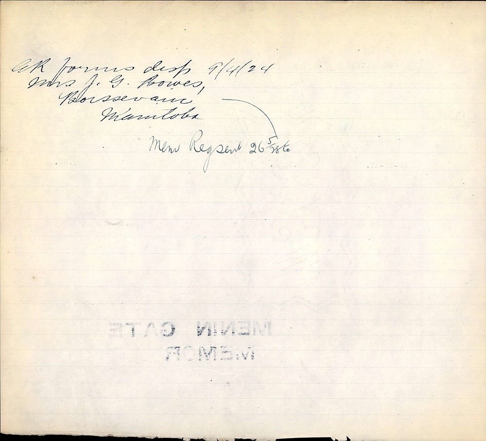 Titre : Registres de spultures de guerre du Commonwealth, Premire Guerre mondiale - N d'enregistrement Mikan : 46246 - Microforme : 31830_B016667
