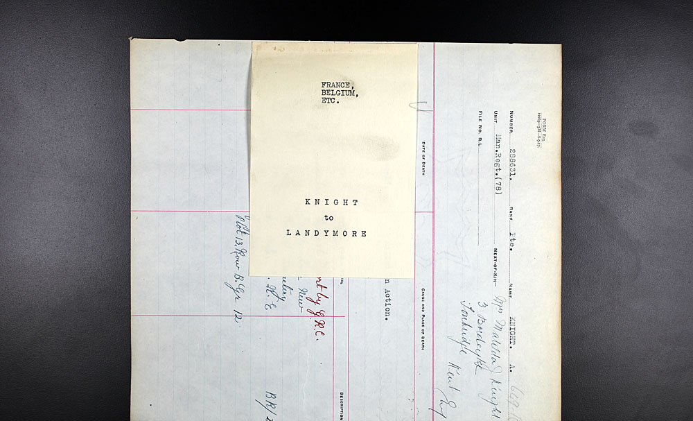 Titre : Registres de spultures de guerre du Commonwealth, Premire Guerre mondiale - N d'enregistrement Mikan : 46246 - Microforme : 31830_B034448