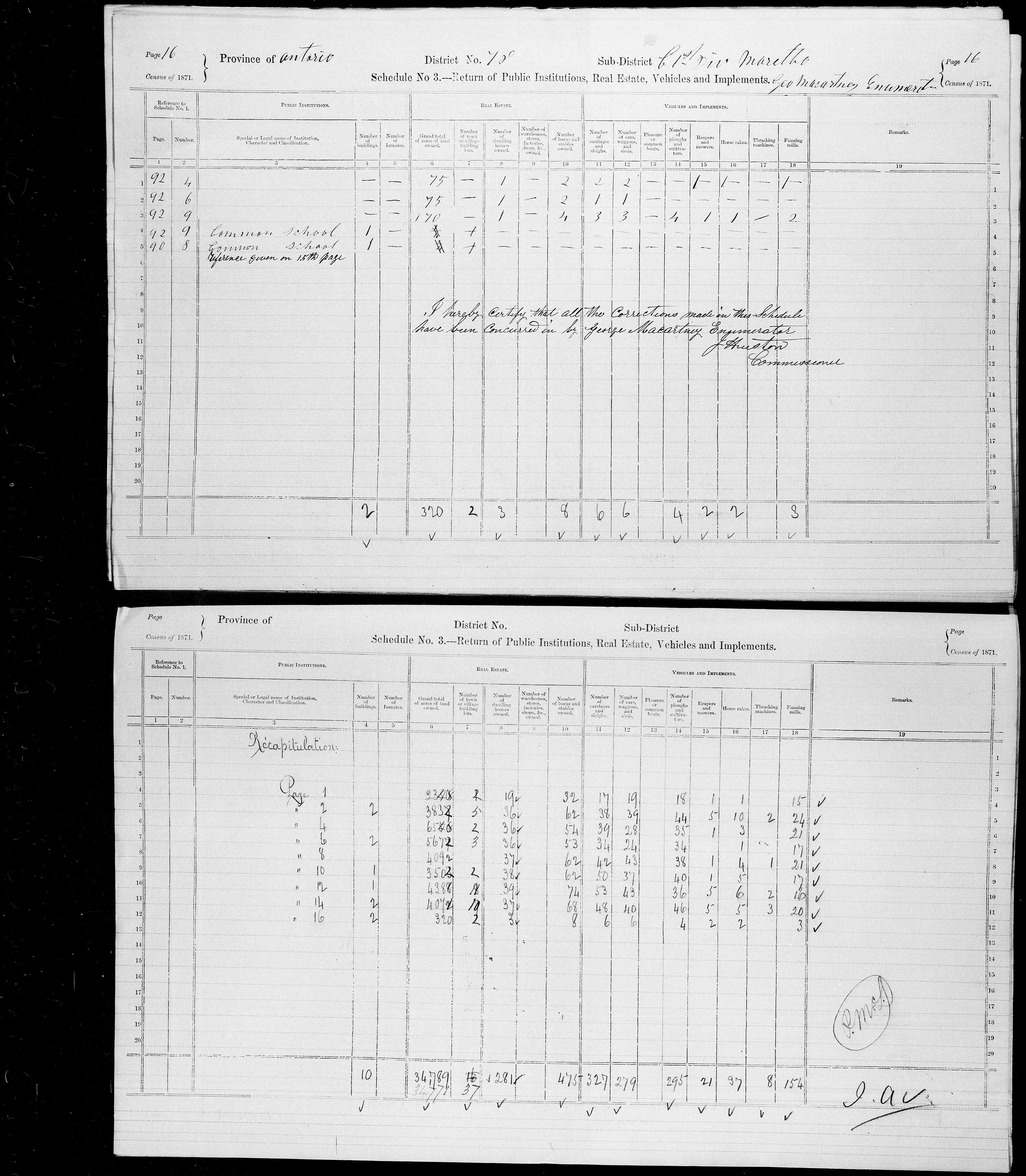 Title: Census of Canada, 1871 - Mikan Number: 142105 - Microform: c-10015