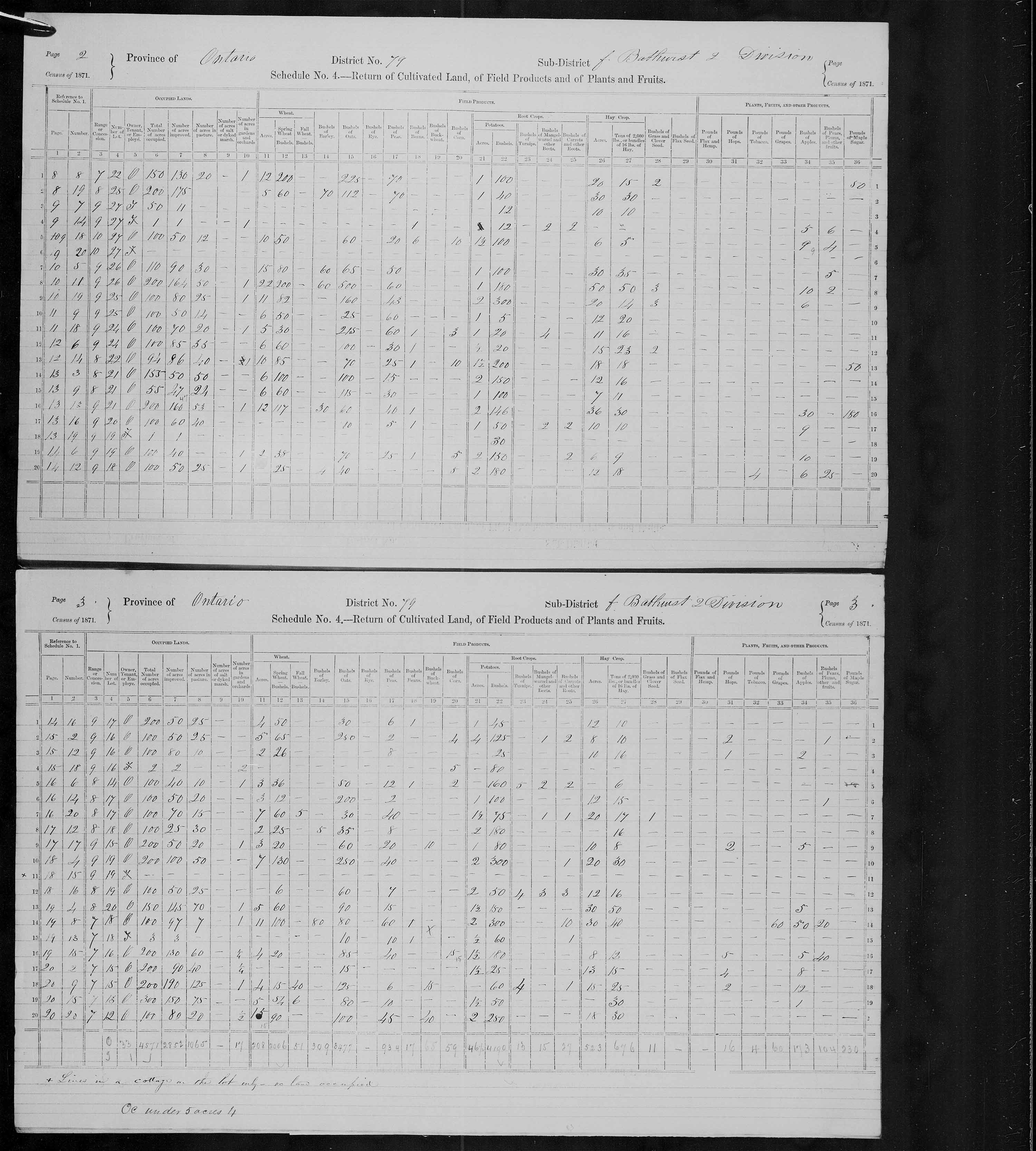 Title: Census of Canada, 1871 - Mikan Number: 142105 - Microform: c-10017