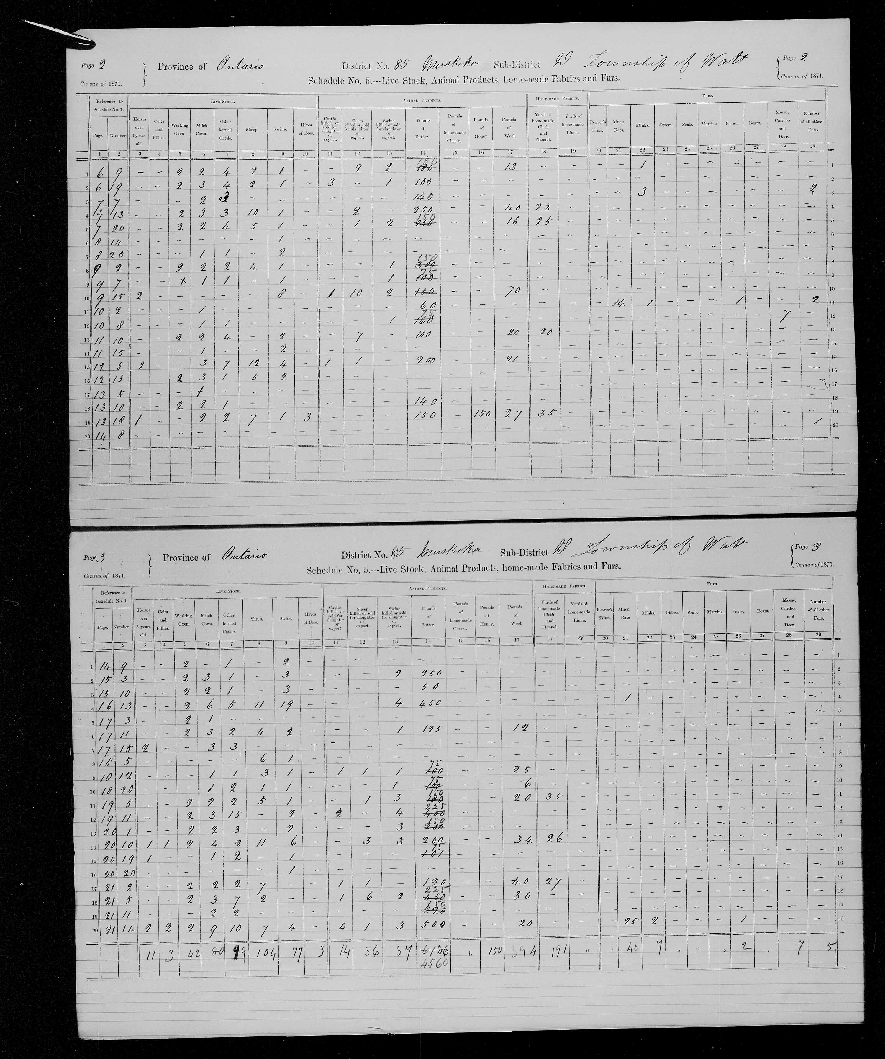 Title: Census of Canada, 1871 - Mikan Number: 142105 - Microform: c-10022