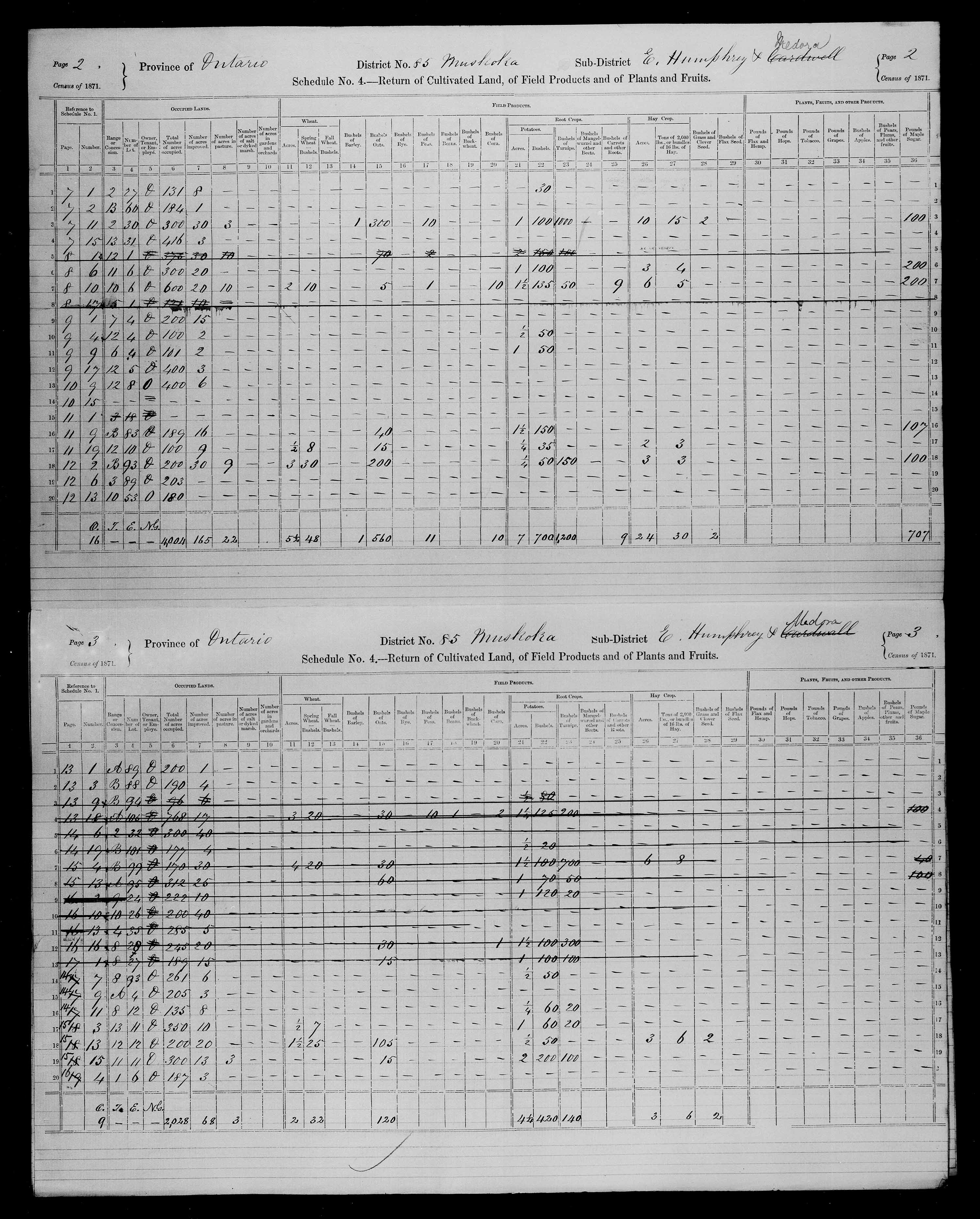 Title: Census of Canada, 1871 - Mikan Number: 142105 - Microform: c-10023