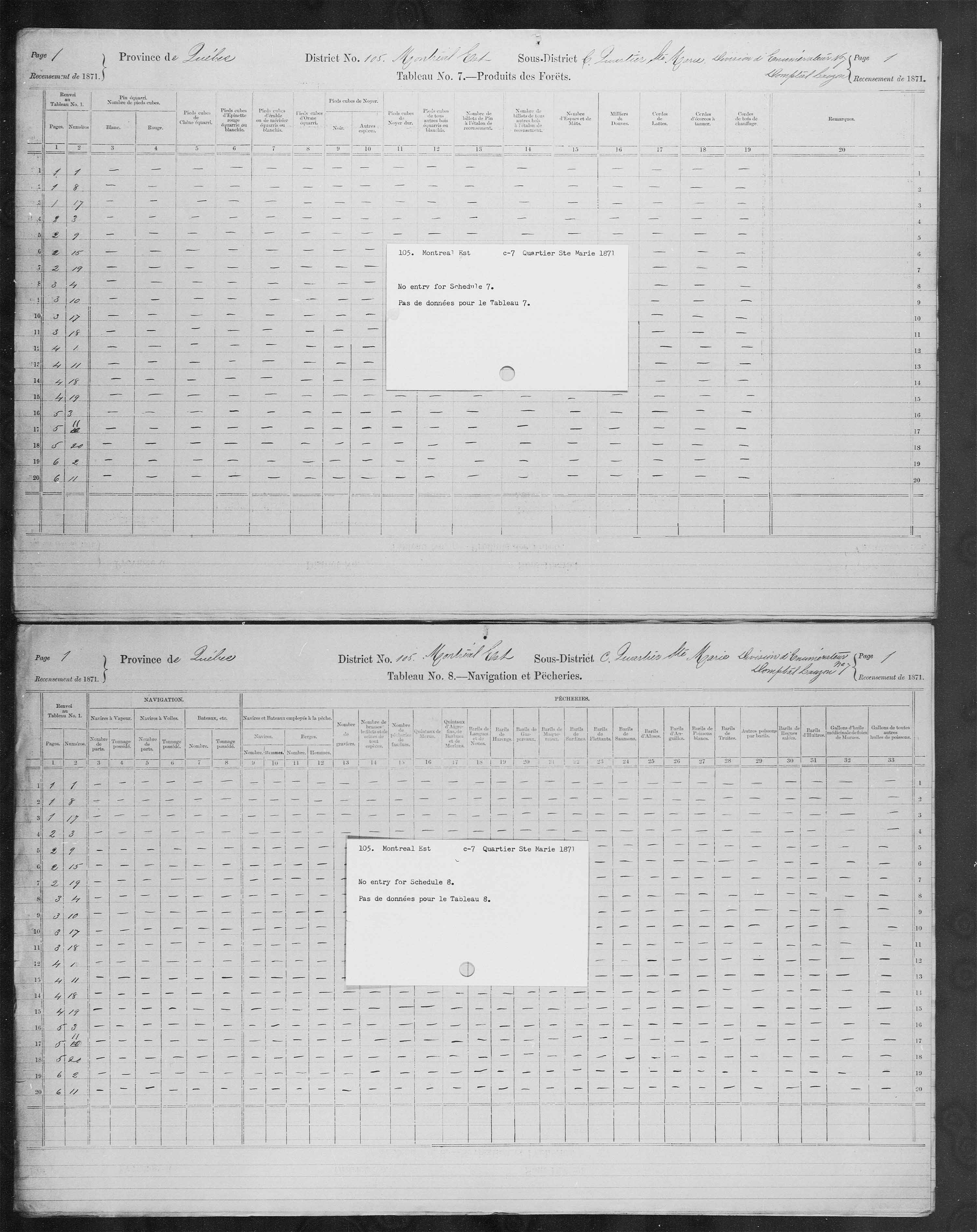 Title: Census of Canada, 1871 - Mikan Number: 142105 - Microform: c-10044