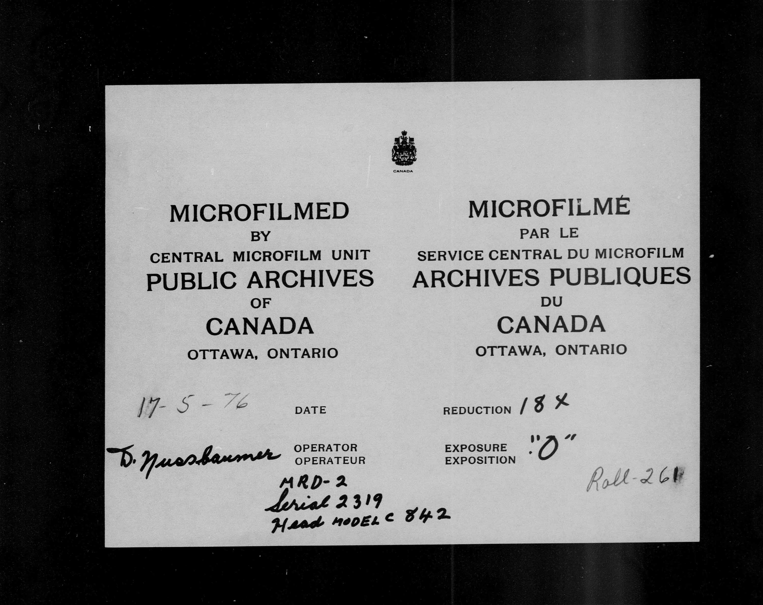 Titre : Recensement du Canada (1871) - N d'enregistrement Mikan : 194056 - Microforme : c-10393