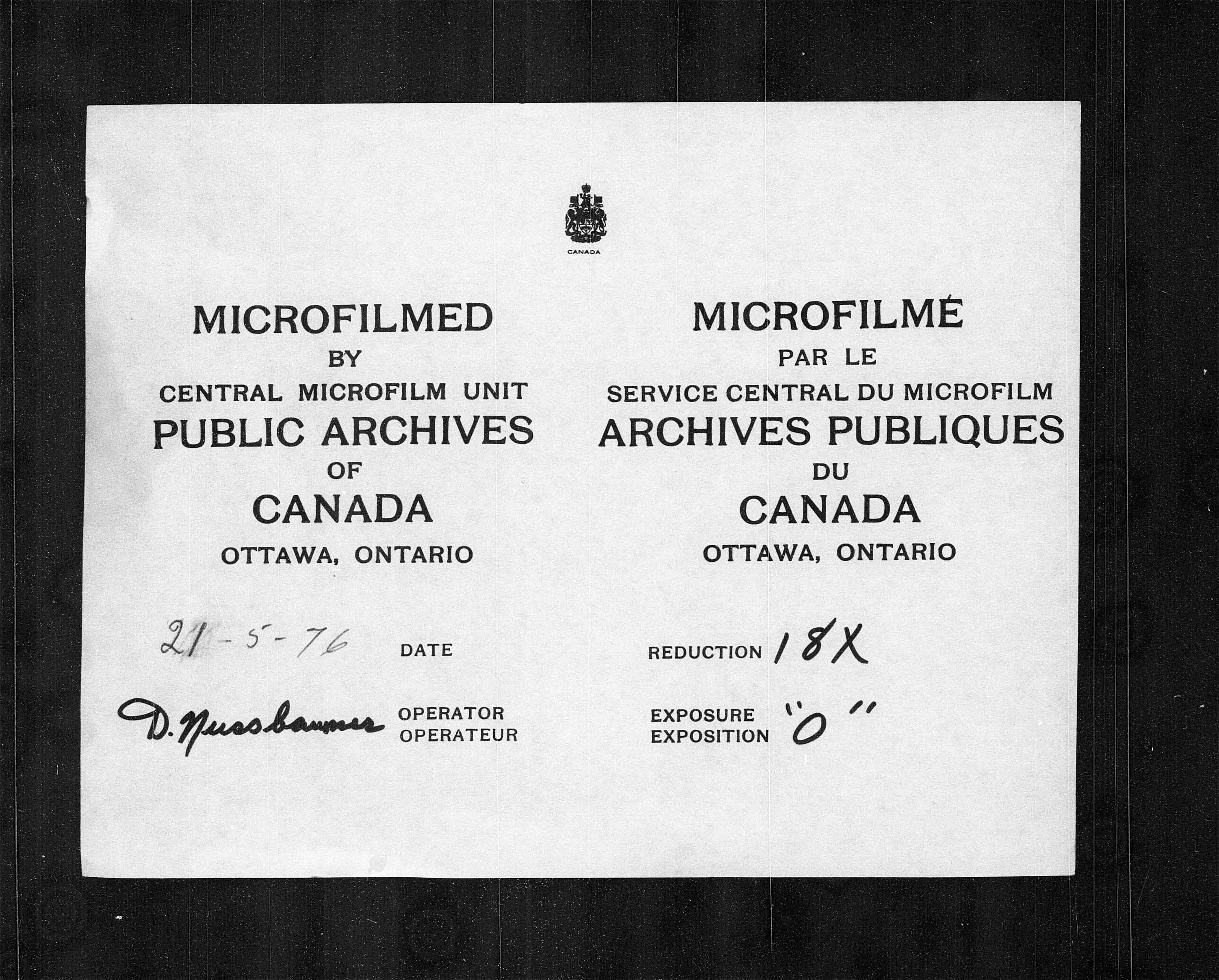 Titre : Recensement du Canada (1871) - N d'enregistrement Mikan : 194056 - Microforme : c-10545