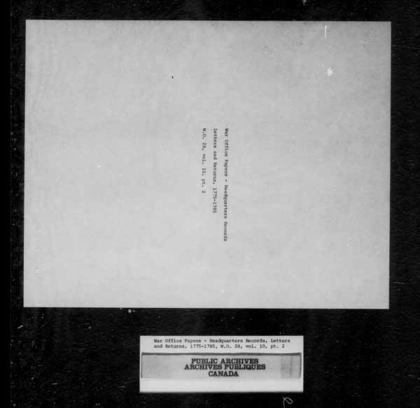 Titre : Archives militaires et navales britanniques (RG 8, srie C) - DOCUMENTS - N d'enregistrement Mikan : 105012 - Microforme : c-10862