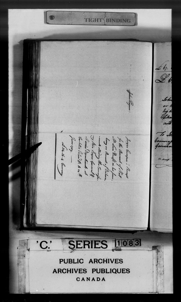 Titre : Archives militaires et navales britanniques (RG 8, srie C) - DOCUMENTS - N d'enregistrement Mikan : 105012 - Microforme : c-1469