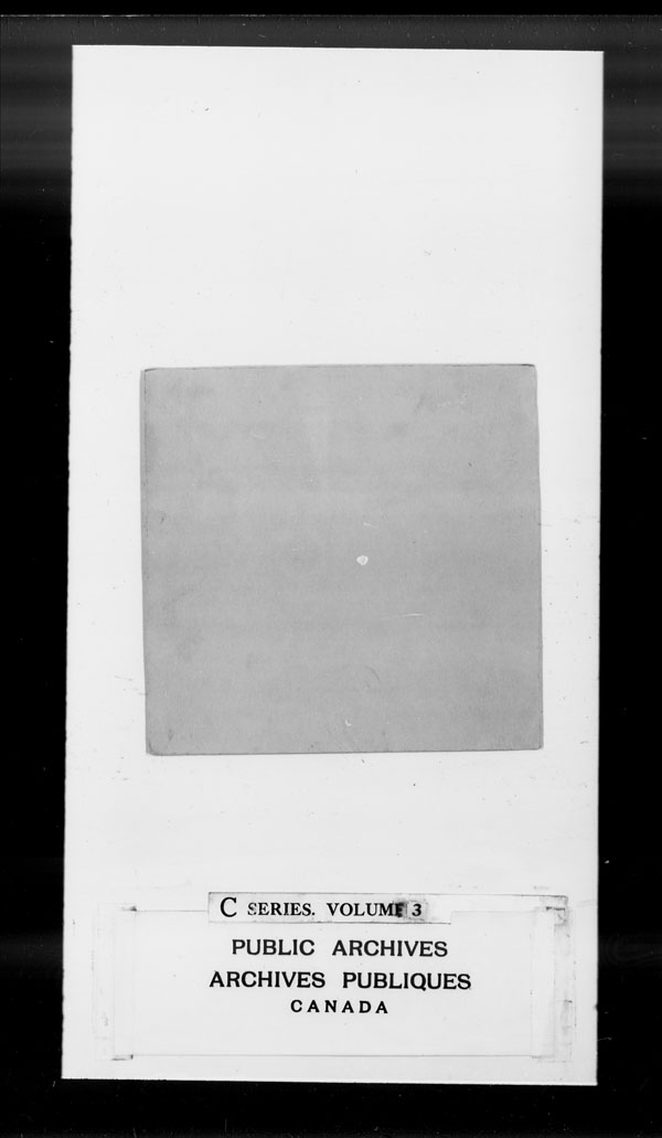 Title: British Military and Naval Records (RG 8, C Series) - DOCUMENTS - Mikan Number: 105012 - Microform: c-2607