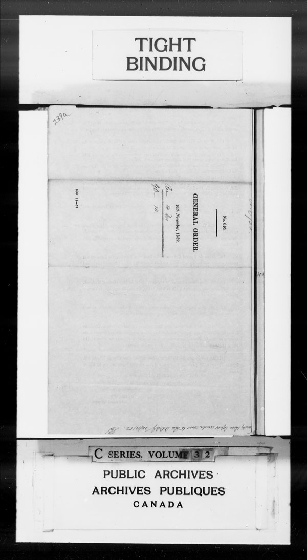 Titre : Archives militaires et navales britanniques (RG 8, srie C) - DOCUMENTS - N d'enregistrement Mikan : 105012 - Microforme : c-2614