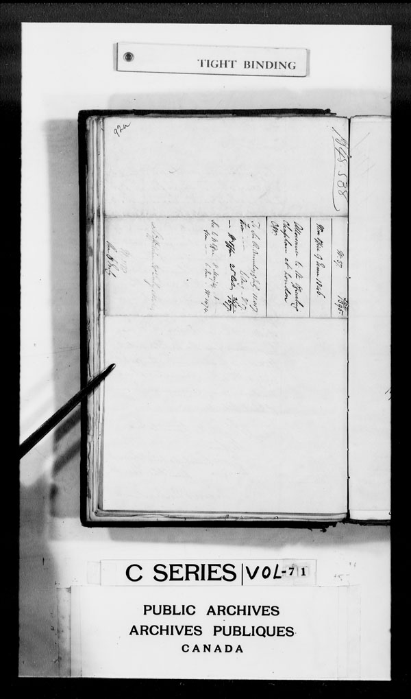 Title: British Military and Naval Records (RG 8, C Series) - DOCUMENTS - Mikan Number: 105012 - Microform: c-2641