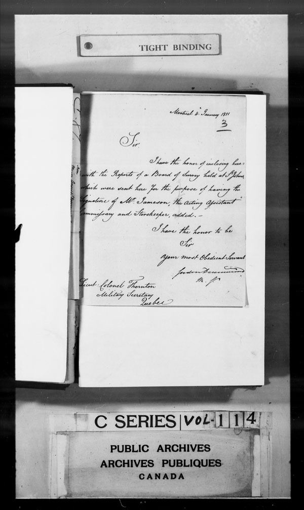 Title: British Military and Naval Records (RG 8, C Series) - DOCUMENTS - Mikan Number: 105012 - Microform: c-2679