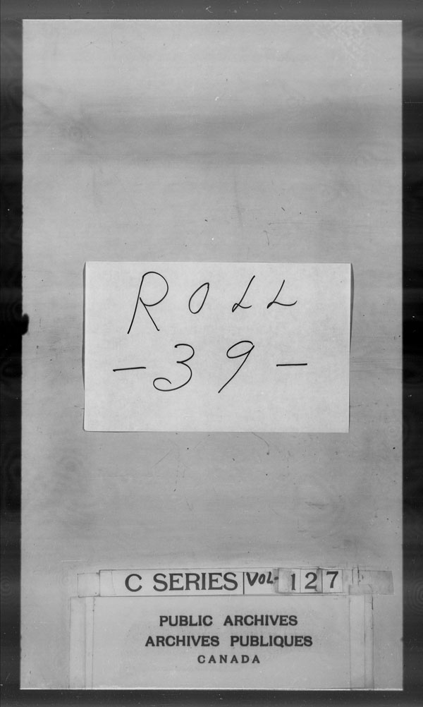 Title: British Military and Naval Records (RG 8, C Series) - DOCUMENTS - Mikan Number: 105012 - Microform: c-2685