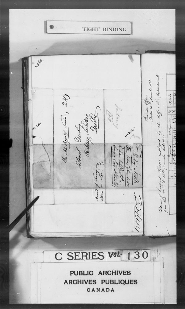 Title: British Military and Naval Records (RG 8, C Series) - DOCUMENTS - Mikan Number: 105012 - Microform: c-2685