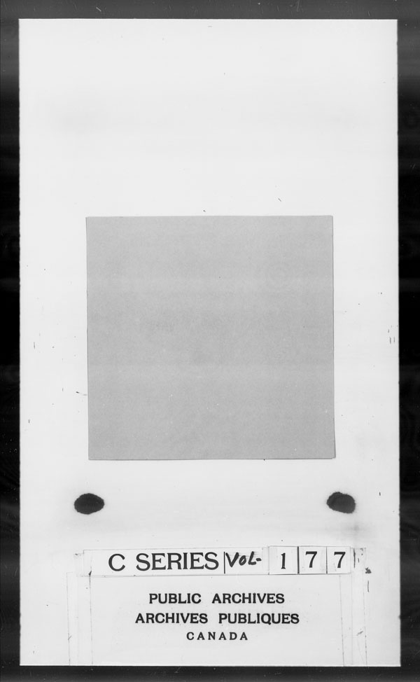 Title: British Military and Naval Records (RG 8, C Series) - DOCUMENTS - Mikan Number: 105012 - Microform: c-2777